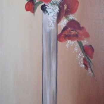 Peinture intitulée "vase elance" par Christian Broquard, Œuvre d'art originale