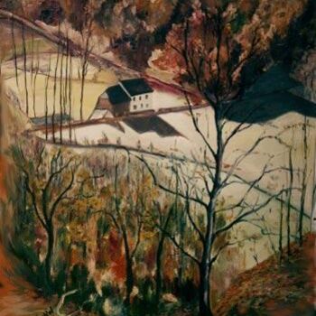 Peinture intitulée "La gelée matinale e…" par Yankel, Œuvre d'art originale