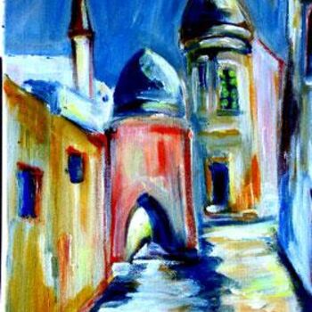 Painting titled "Saint Jean d'Acre " by Yankel, Original Artwork