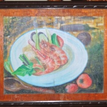 Painting titled "Sinigang na Sugpo" by Chelony, Original Artwork, Other