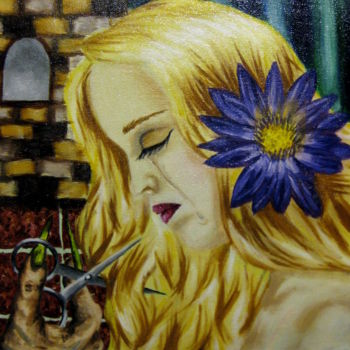 Painting titled "Rapunzel's Punishme…" by Chelsea Rabbers, Original Artwork