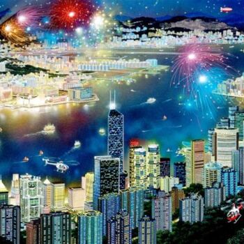 "HONG KONG" başlıklı Tablo Chen tarafından, Orijinal sanat