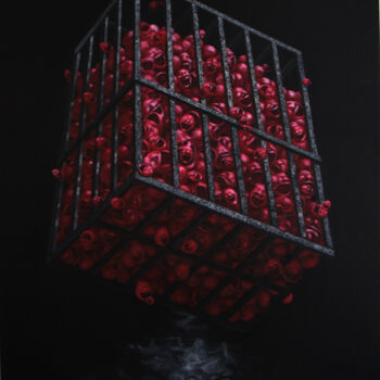 Drawing titled "cage-size-220x280cm…" by Chenqiuchi, Original Artwork, Other