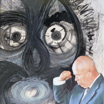 Peinture intitulée "Krouchtchev et Stal…" par Chero, Œuvre d'art originale, Autre