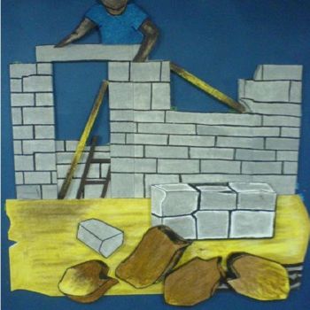 Drawing titled "builder.jpg" by Gracia, Original Artwork