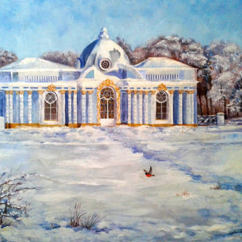 Painting titled "Царское село.jpg" by Olga Aksamitnaia, Original Artwork, Oil