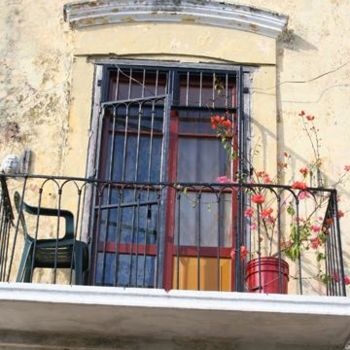 Balcony with Green Chair