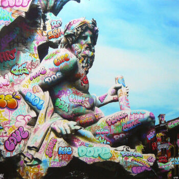 Estampas & grabados titulada "Vandalism in Rome" por Ches Graffiti Designs, Obra de arte original, Impresión digital