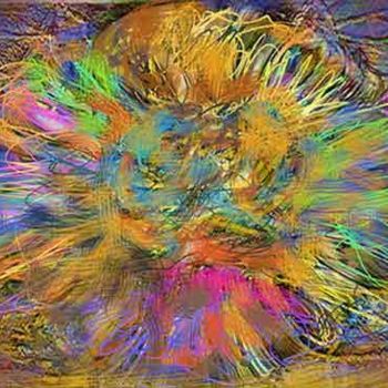 Peinture intitulée "The enamel flower" par Richard Raveen Chester, Œuvre d'art originale, Autre