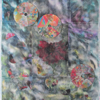 Collages intitulée "Tempête jaillissant…" par Richard Raveen Chester, Œuvre d'art originale, Autre
