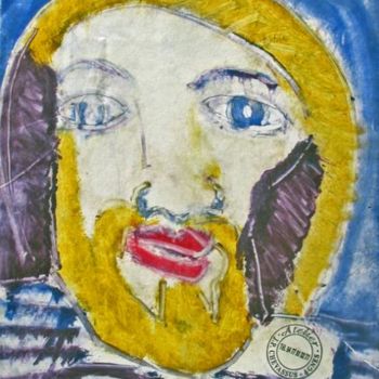 Dessin intitulée "" self portrait "" par Jean-Pierre Chevassus-Agnes, Œuvre d'art originale, Autre