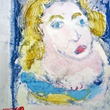 Drawing titled "" EMILIE PORTRAIT"" by Jean-Pierre Chevassus-Agnes, Original Artwork, Other