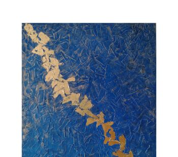 Peinture intitulée "Le chemin doré" par Iryna Chevela, Œuvre d'art originale, Acrylique