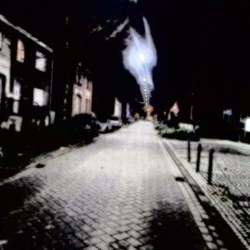 Digital Arts με τίτλο "Street AT night" από Chez Seraphine, Αυθεντικά έργα τέχνης, 2D ψηφιακή εργασία
