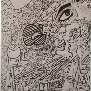 Drawing titled "chi sono e cosa far…" by Cecca, Original Artwork, Pencil