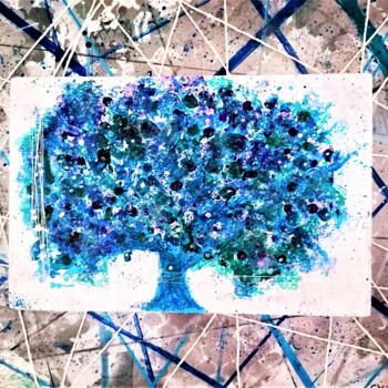 Картина под названием "without roots" - Chiara Mambelli, Подлинное произведение искусства, Акрил Установлен на Деревянная па…