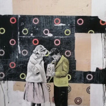 Peinture intitulée "LOVE & POPCORN" par Chiara Napolitano, Œuvre d'art originale, Acrylique