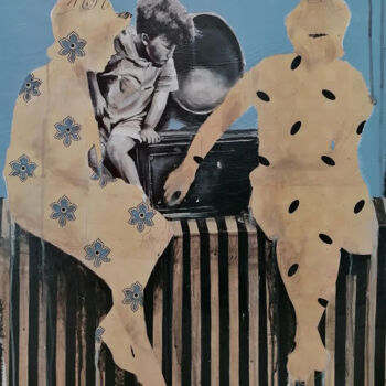 Ζωγραφική με τίτλο "RADIO KID" από Chiara Napolitano, Αυθεντικά έργα τέχνης, Ακρυλικό