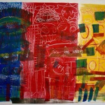 Printmaking titled "Monotipo" by Skizzo, Original Artwork, Monotype