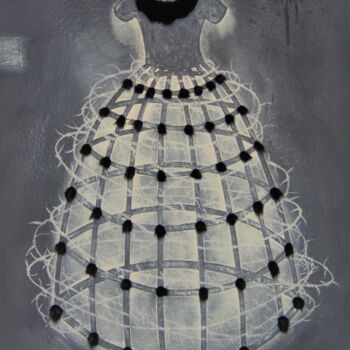 Peinture intitulée "Robe à poil" par Chica Boyriven, Œuvre d'art originale, Acrylique