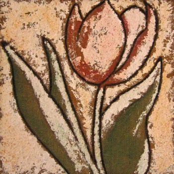 Painting titled "tulipe" by Sonja Chiffot, Original Artwork