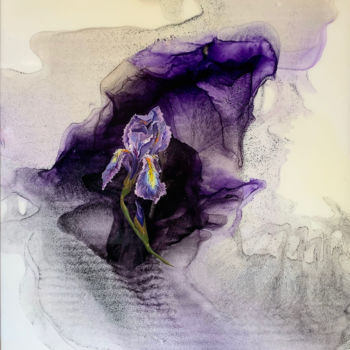 Картина под названием "Волшебство цветения" - Екатерина Чигодаева, Подлинное произведение искусства, Чернила