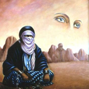 Malerei mit dem Titel "L'Homme Libre  (Ama…" von Redha Chikh Bled, Original-Kunstwerk