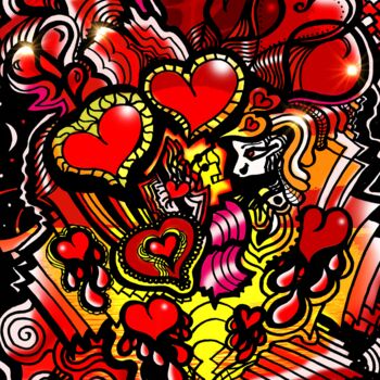 Arts numériques intitulée "Always Love" par China Alicia Rivera, Œuvre d'art originale, Peinture numérique