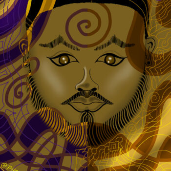 Digital Arts titled "Quincy" by China Alicia Rivera, Original Artwork, 2D Digital Work