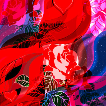 Digitale Kunst mit dem Titel "The Ultimate Bliss" von China Alicia Rivera, Original-Kunstwerk, 2D digitale Arbeit