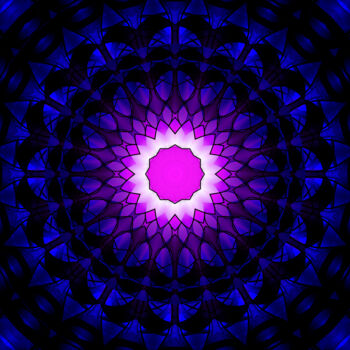 Arts numériques intitulée "Prayer Space Mandala" par China Alicia Rivera, Œuvre d'art originale, Travail numérique 2D