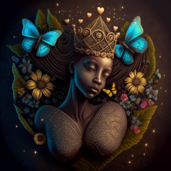 Digital Arts titled "Blossom" by China Alicia Rivera, Original Artwork, AI generated image
