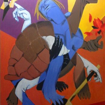 Painting titled "Avatar Series - Kur…" by Chinmaya Br, Original Artwork, Acrylic