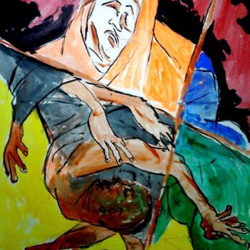 Painting titled "Bhopal Disaster Ser…" by Chinmaya Br, Original Artwork, Oil