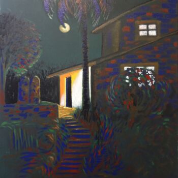 Painting titled "moonlight.jpg" by Chinmaya Br, Original Artwork