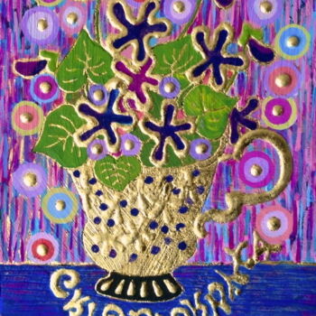 Painting titled "VIOLET" by Chiori Ohnaka, Original Artwork, Acrylic