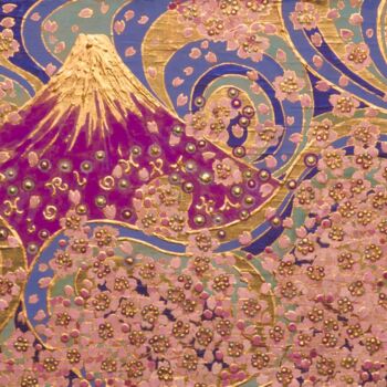 Pintura intitulada "HANAFUBUKI" por Chiori Ohnaka, Obras de arte originais, Pigmentos