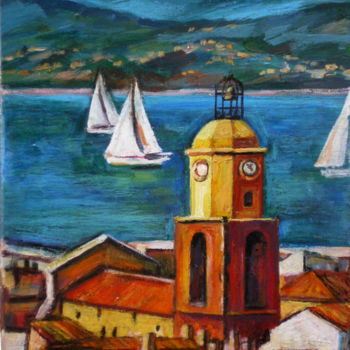 绘画 标题为“Saint-Tropez” 由Atelier   N N  : Original Art Prints By , 原创艺术品, 丙烯