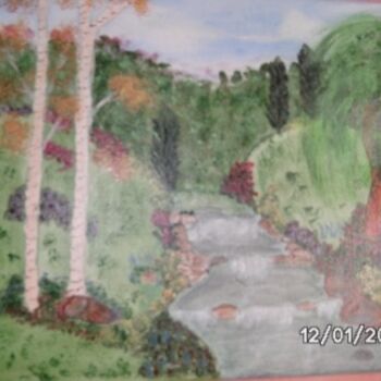 Painting titled "enpleine nature" by Nathy, Original Artwork