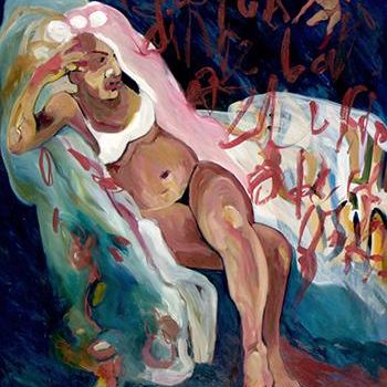 Pittura intitolato "Sposa Nera" da Bahar Chirali, Opera d'arte originale