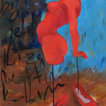 Painting titled "equilibrio" by Bahar Chirali, Original Artwork