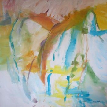 Painting titled "movimento (4)" by Bahar Chirali, Original Artwork