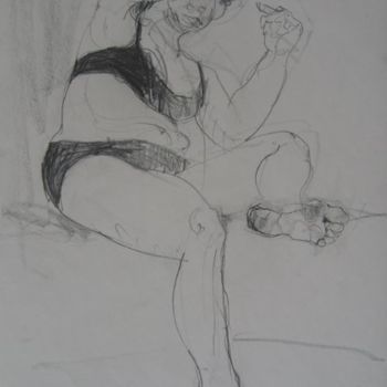 Drawing titled "senza titolo" by Bahar Chirali, Original Artwork