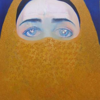 Painting titled "senza titolo" by Bahar Chirali, Original Artwork