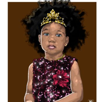 Digitale Kunst mit dem Titel "Nwa amara (child of…" von Chizube Onuorah, Original-Kunstwerk, Digitale Malerei