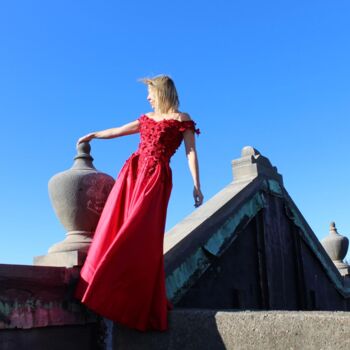 Photography titled "Helen in the Red Dr…" by Chloe Grace, Original Artwork, Digital Photography