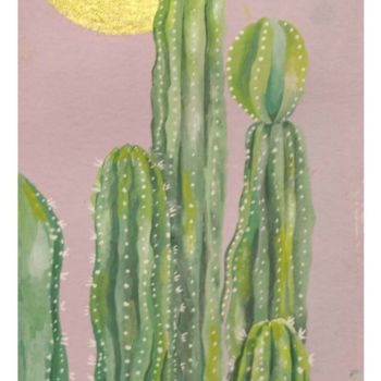 Painting titled "San Pedro" by Chloe Greenfield, Original Artwork, Gouache
