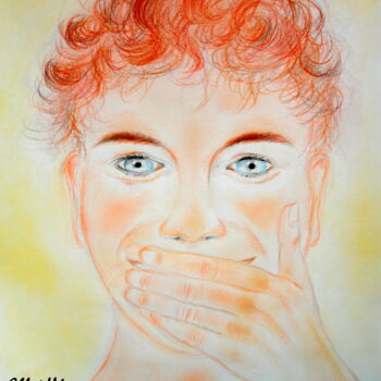 Dessin intitulée "rire-au-moins-une-f…" par Chloé Livernaux, Œuvre d'art originale, Crayon