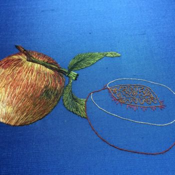 Arte tessile intitolato "Peaches" da Chloe Savage, Opera d'arte originale