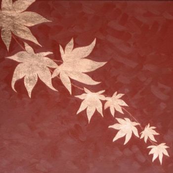Painting titled "Autumn Acer" by Chloe Brooke, Original Artwork